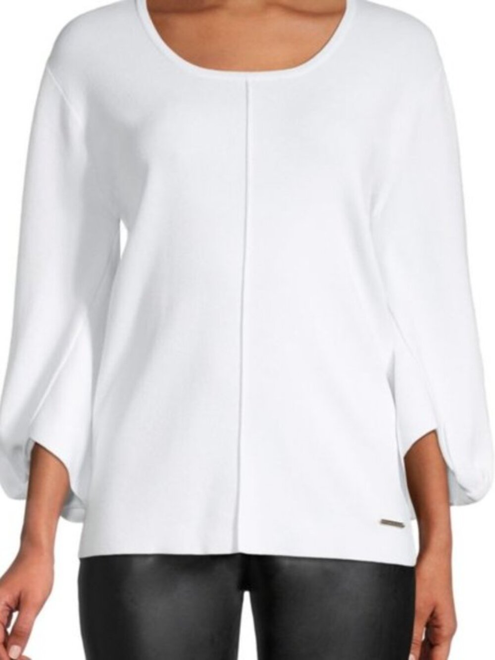 NWT Donna Karan DKNY knit top in white XS
